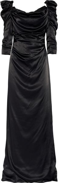 Vivienne Westwood Gold Label Long Corda Ruched Satin Gown - Lyst