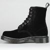 Dr. Martens The Page 8eye Boot in Black Velvet in Black - Lyst