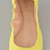 Jil Sander Elastic Topline Flats in Yellow - Lyst