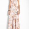 Theyskens' Theory Marble Print Maxi Dress in Pink - Lyst