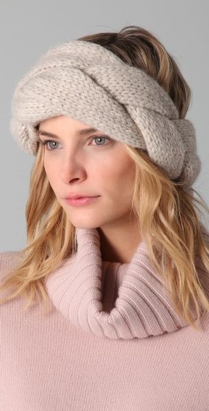 Club Monaco Heather Headband in Beige - Lyst