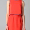 Cut25 Sleeveless Dress with Draped Back in Orange (marine) - Lyst