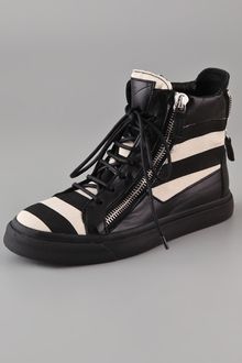 Giuseppe Zanotti Striped Sneakers - Lyst
