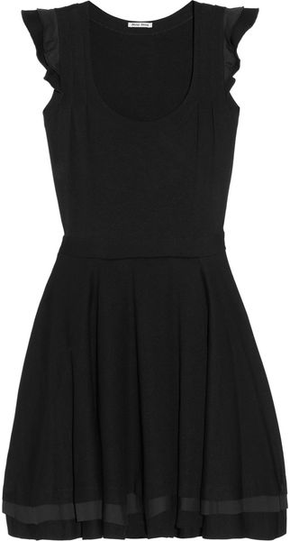  Ruffled Stretch-jersey Mini Dress 