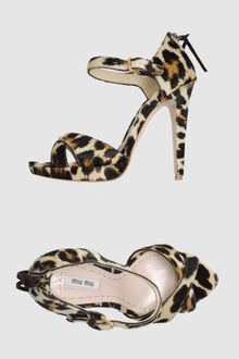 Miu Miu  Platform Sandals - Lyst