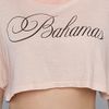 Wildfox The Bahamas Cabana Ultra Short Crop Tee in Pink - Lyst