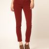 J Brand Mid Rise Skinny Ankle Cord Jeans In Black Cherry in Red (blackcherry) - Lyst