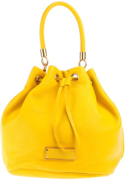 Marc By Marc Jacobs Too Hot To Handle Drawstring Bag in Yellow - Lyst