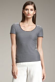 Armani Striped Tee - Lyst