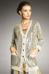 Lanvin Sequined Silk Cardigan