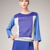 Reed Krakoff Colorblock Combo Sweater in Blue (rk grey sky) - Lyst