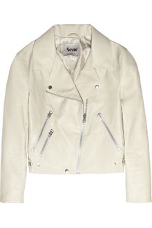 Acne Rita Leather Aviator Jacket - Lyst