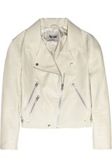 Acne Rita Leather Aviator Jacket