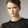 Aidan Mattox Beadneck Longsleeve Chiffon Dress in Black - Lyst