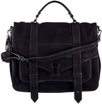 Proenza Schouler Ps1 Large Suede - Lyst