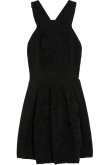 Tibi Open-back Cotton and Lace Dress - Lyst