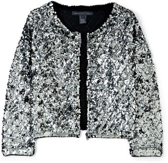 Marc By Marc Jacobs Black Tela Sequin Crop Jacket - Lyst
