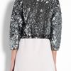 Marc By Marc Jacobs Black Tela Sequin Crop Jacket in Silver (black) - Lyst