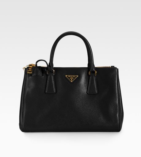 Prada Saffiano Lux Tote in Black - Lyst