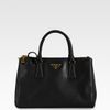 Prada Saffiano Lux Tote in Black - Lyst