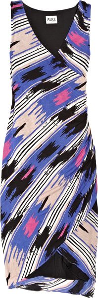 Alice By Temperley Printed Ruched Jersey Dress - Lyst