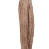 Bottega Veneta Striped Fluid Satin Trousers in Brown (chocolate) - Lyst