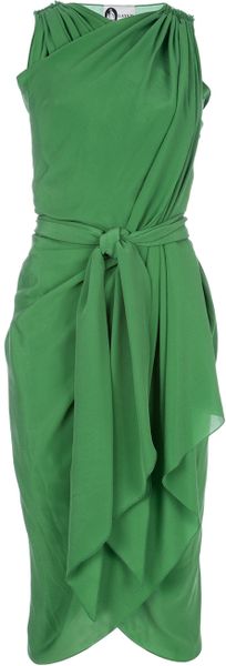 Lanvin Silk Dress - Lyst