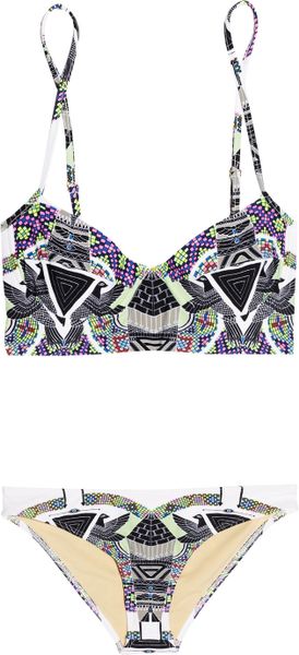 Mara Hoffman Printed Bustier Bikini in Multicolor (multicolored) - Lyst
