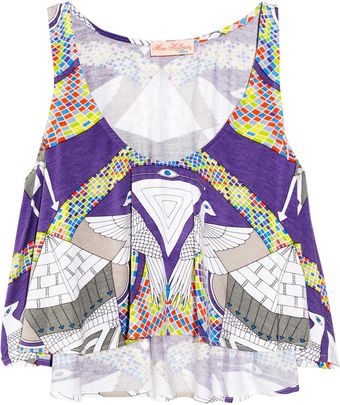 Mara Hoffman Printed Modal-blend Cropped Tank - Lyst