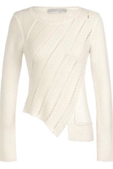 Proenza Schouler Multi Stitch Waffle Knit Cotton Jumper - Lyst
