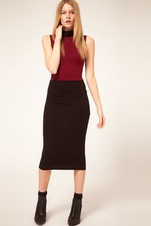 ASOS Collection Asos Midi Bodycon Colour Block Polo - Lyst