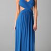 Bcbgmaxazria Jordana Long Cutout Gown in Blue - Lyst