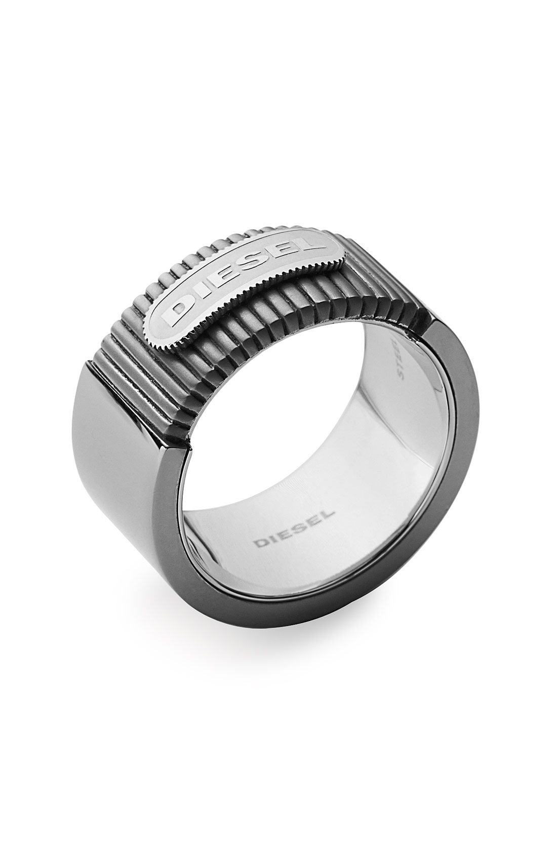 Diesel Totemic Stainless Steel Ring in Gray for Men (grey) | Lyst