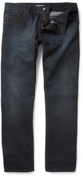  Straight Fit Overdyed Jeans 