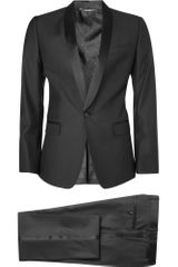 Dolce & Gabbana Gold Fit Wool-blend Tuxedo Suit