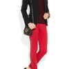 Gucci Woolblend Twill and Leather Jacket in Black - Lyst
