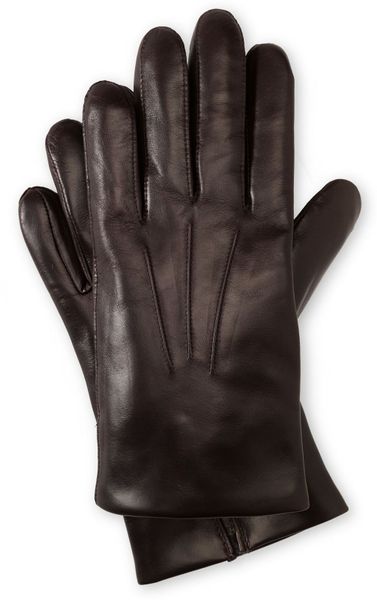 John W. NordstromÂ® Cashmere Lined Leather Gloves in Brown for Men ...