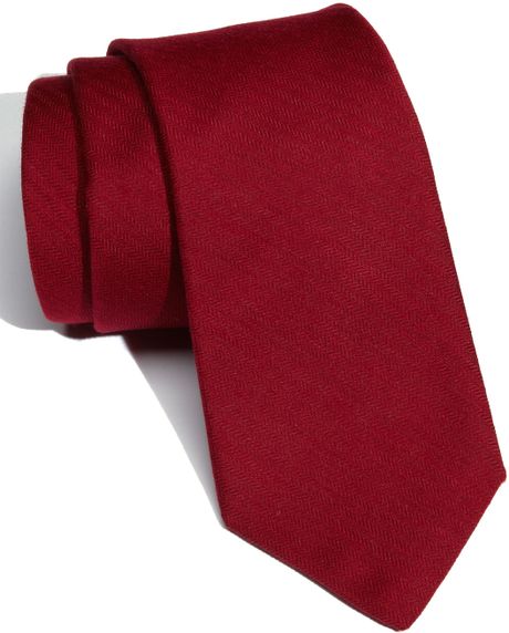 Michael Kors Woven Tie in Red for Men