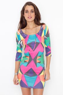 Nasty Gal Bright Angles Dress - Lyst