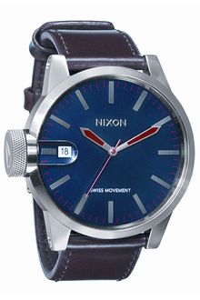 Nixon The Chronicle Leather Watch - Lyst