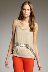 Robert Rodriguez Beaded-hem Double-layer Tank