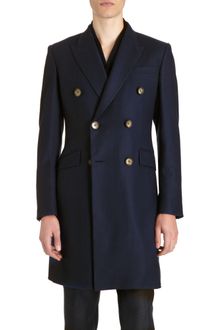 Alexander McQueen Double-breasted Overcoat - Lyst