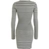 Alexander Wang Engineer Stripe Dress in Gray (grey) - Lyst