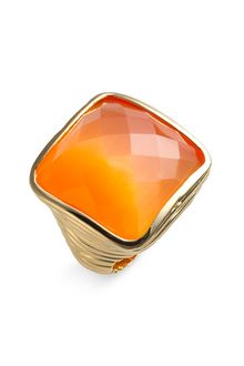 Ariella Collection Faceted Square Ring - Lyst