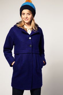 ASOS Collection  Hooded Coat with Stepped Waist - Lyst