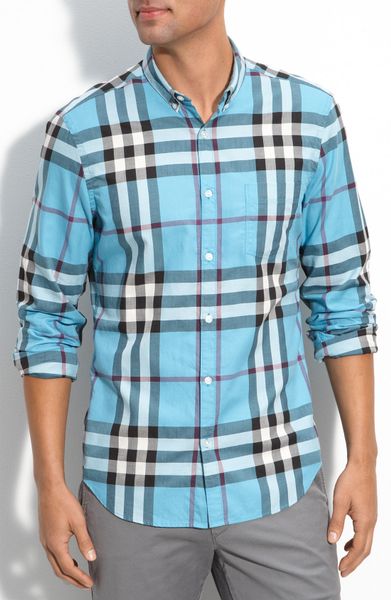 burberry shirt blue