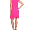 Christopher Kane Crepe Wool Dress with Pleated Sides in Pink - Lyst