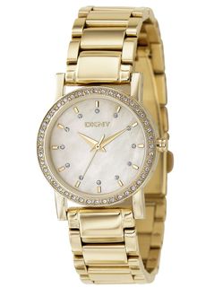 DKNY Stainless Steel Crystal Bracelet Watch - Lyst