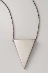 Eddie Borgo Triangle Pendant Necklace