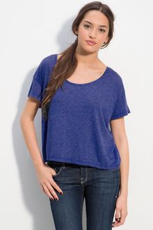 Frenchi® Scoop Neck Boxy Tee - Lyst